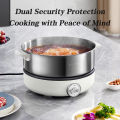 MODONG 6L Split-type Electric Hot Pot Household Stainless Steel Hot Pot Multi-function Electric Boiling Pot. 