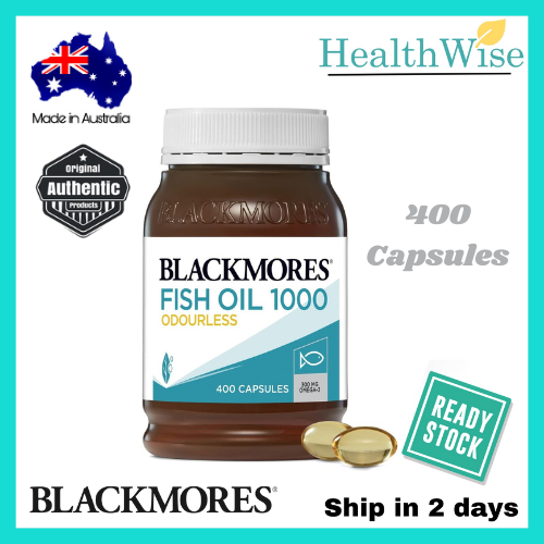 (Australia) BLACKMORES Odourless Fish Oil 1000mg 400 capsules (Expiry ...