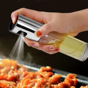 100ml Oil Spray Glass Bottle Mist Sprayer for Kitchen Barbecue Condiment Bottle Edible Oil Spray