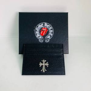 Ví Card Holder Da Bò Ý Fullbox Đính Đá Thánh Giá Cao Cấp