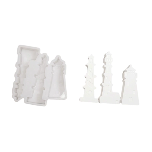 3D Lighthouse Sculpture Silicone Molds for Epoxy Resin Handmade Home Decoration Gypsum Silicone Molds
