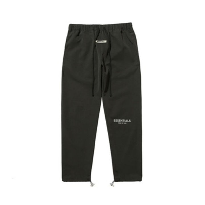 Fear of God Essentials Track Pants Fog Double-track reflective drawstring trousers for men and women.