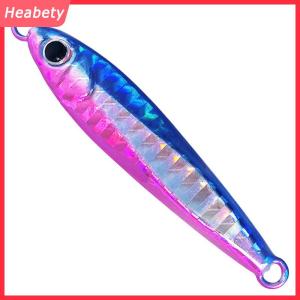 Heabety 1 cái mô hình mới Laser 10g 20g 30g 40g 60g thu hút câu cá kim loại Jig thu hút Câu Cá Biển kim loại Jig thu hút mồi dài đúc kim loại Jig