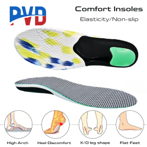 PVD 1Pair Upgraded Sports Insoles Comfortable Arch Support Pad Sneaker Thick Insole Orthotic Insoles Flat Foot Pain For Plantar Fasciitis