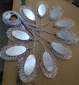 ROMANTIC MIRROR CEILING LAMP 10 HEADS Acrylic water drop LED light wedding Decorative