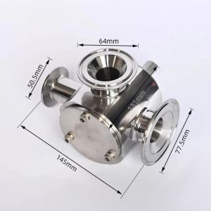 btnx Stainless steel filling machine accessories diameter 25MM - pneumatic filling machine three-way rotary valve 5Y6Z3