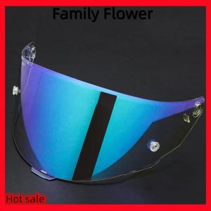 Family Flower Flash Sale อุปกรณ์ป้องกันใบหน้าสำหรับหมวกกันน็อค kyt TT-Course อุปกรณ์เปลี่ยนเลนส์รถจักรยานยนต์ป้องกันรอยขีดข่วนป้องกันรังสียูวี