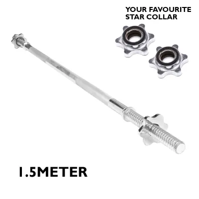 1.5m straight bar weightlifting ez curl bar 150cm long bar barbell