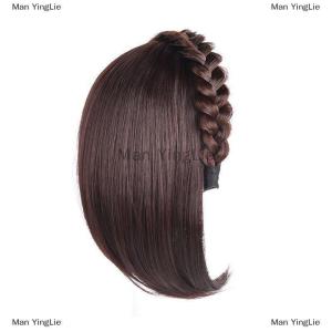 [COD] Man YingLie Wig For Woman Short Hair Headband With Hair Wig Fish Bone With Wig Integrated Hair Patch Hair Accessories
