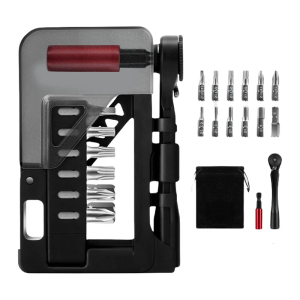 Ratchet Wrench Magnetic Key Tool Steel Bits Extension Bar Repair Set Portable Bike Maintenance Multitool