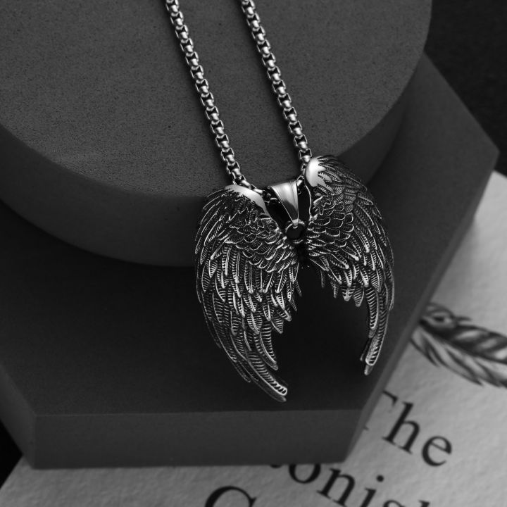 Angel wing necklace hot sale for guys