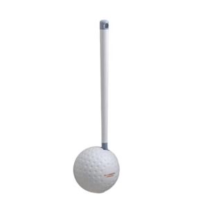 FLUTE Long Handle Wall-Mounted Toilet Brush Double-sided Soft Hair Golf Toilet Brush with Base Modern Lightweight Toilet Brush Holder Rack Bathroom Cleaning