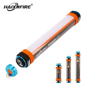 Haixnfire LED โคมไฟตั้งแคมป์กับแม่เหล็กเต็นท์แสง USB ไฟฉุกเฉินกลางแจ้งแสงไฟฉายไล่ยุง