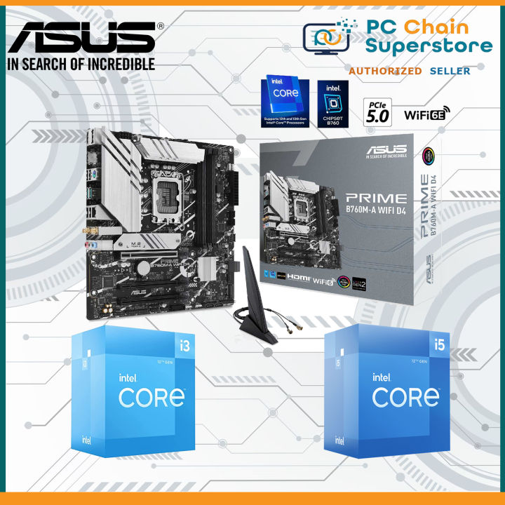 Bundle) Intel i5-12400 / i5-12400F 12th Gen LGA1700 Processor +
