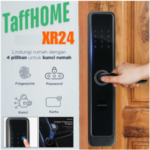 COD TaffHOME Smart Door Lock Pintu Rumah Otomatis Sidik Jari Pakai Kartu Sensor Password RFID - XR24
