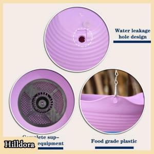 [Hilldora] Treo Phong lan nồi với chuỗi PP nhựa treo giỏ Lọ hoa treo tường gắn màu xanh lá cây nồi với mọng nước nồi