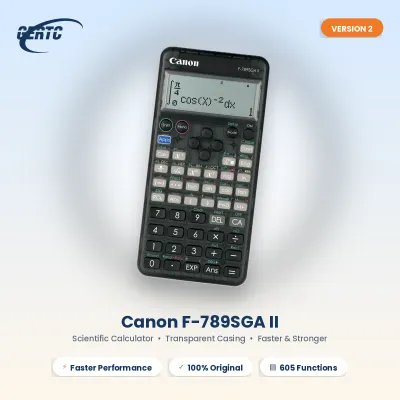 Authentic Canon F-789SGA II Calculator Transparent Casing (LIMITED STOCK) - GERTC