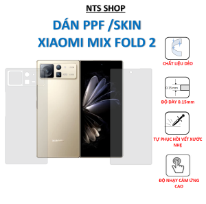 Dán ppf/ skin bảo vệ smartphone Xiaomi Mix Fold 2