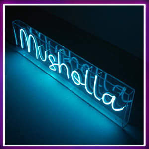 BOX Neon Flex Tulisan Musholla ukuran 15x60cm
