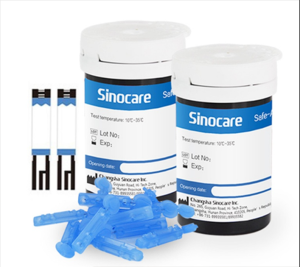 QUE THỬ TIỂU ĐƯỜNG- Hộp 50 que – tặng 50kim