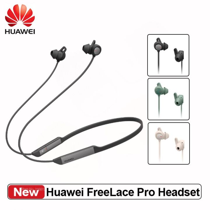 Huawei Freelace Pro Wireless Earphone Bluetooth 50 3 Mic Design Active