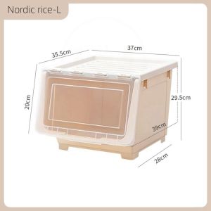 【Fast delivery】Flip Top Storage Box Stackable Storage Box Organizer Plastic Multifunction organizer storage with wheels for toys snack drawer storage cabinet megabox Wardrobe Box