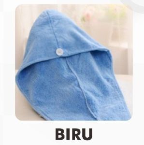 QSHL0081 Handuk Bandana Pengering Rambut Wanita Headband Towel Microfiber Polos