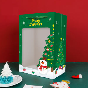 Paperbag Natal - Tentengan Mika Transparan Christmas - Aksesoris Tas Natal - GB126