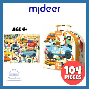(Busy Garage) Mideer Gift Box Portable Puzzle Box (Age 4+) - Jigsaw Puzzle Learning Fun Educational Toy Children Kid Christmas Present Gift