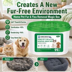 Pet Hair Remover Air Purifier Box No Pet Hair on Clothes Reusable Pet Hair Catcher Static Absorption Fur Remover Laundry Car Home