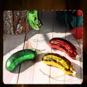 [COD] Cozyroom 1Pcs Christmas Tree Hanging Ornament Cucumber Pendant Creative Pickled Cucumber Christmas Tree Decor Pendant