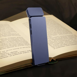 Slim LED Bookmark Light Clip On Reading Lamp For Bed High Brightness Dimmable Eye Caring Book Light USB C Fast Charge Flexible Head Design For Study And Travel Use