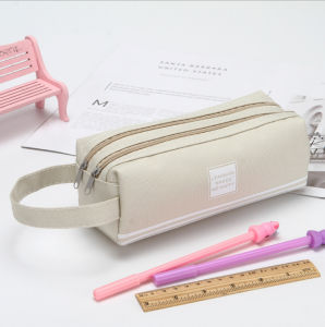 Large Capacity Pencil Case Simple Double-Layer Transparent Pen Bag Waterproof Pencil Box for Boys And Girls Storage Stat