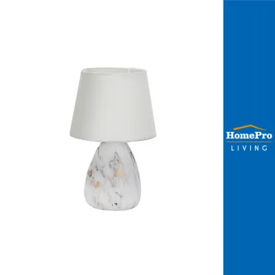 CARINI ไฟตั้งโต๊ะ DE40M-WH สีขาว/ทอง จัดส่งโดย HomePro