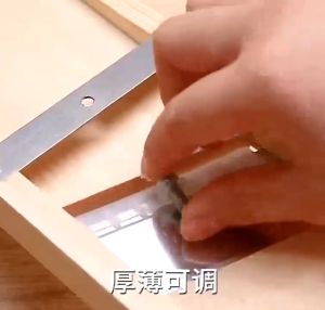 Easy Manual Hand Pull Secure Safe Premium Wood Slicer Cutter Kitchen Helper - Pisau Penyagap Kayu Tebal
