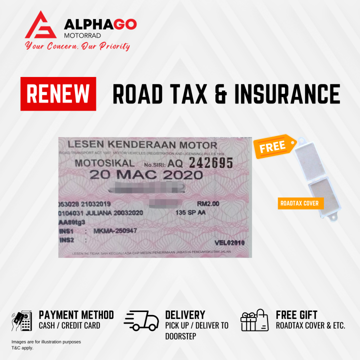 Motorcycle road tax new arrivals