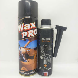 SENFINECO 9985 LÀM THÔNG ĐẦU KIM PHUN Ô TÔ MÁY DẦU VÀ CHAI LÀM SẠCH GHẾ DA NỶ XE Ô TÔ HIỆU WAX PRO 550ml (JetCleaner Diesel engines 9985 300ml and Leather Cleaner 500ml)