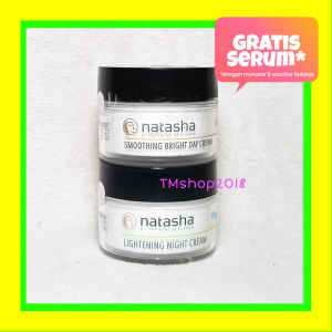 Natasha Skincare Paket Krim Perawatan Wajah (SmoothBrightLNC) by dr Fredi Setyawan Original Pagi Malam Day Night Cream Pencerah Pemutih Lightening Brightening Wajah Kulit Halal BPOM Aman Asli Klinik