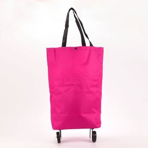 Vegetable shopping cart portable foldable tugboat shopping bag hand bag with wheels foldable shopping cart small cart