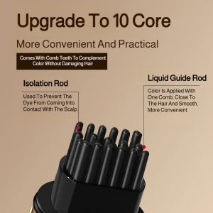 Lit a Comb of Black Hair Coloring Hairdressing Tools Hairdressing Quick Fix Physical Hair Covering