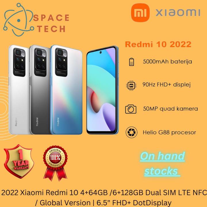 Redmi 10 2022 4+64GB | 4+128GB 50MP Quad Camera Global Version【In 1 ...