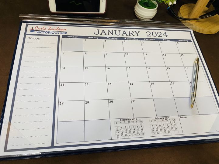 Corporate Design Big Table Calendar 2024 Flat Calendar 2024