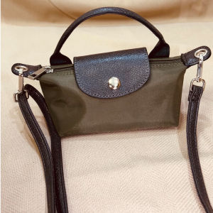 French new mini single handle nylon dumpling bag female fashion shoulder slung handbag portable pocket pocket mini makeup small square bag