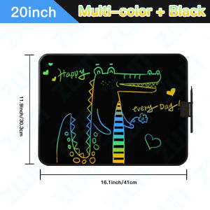 ZWN 12/15/20Inch LCD Drawing Board Writing Tablet Digit Magic Blackboard Art Tools Painting & Education Toys for Kids Gifts