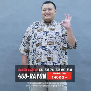 KEMEJA JUMBO PRIA LENGAN PENDEK MOTIF HEM BIG SIZE PRIA 5XL 6XL 7XL 8XL 9XL 10XL OVERSIZE