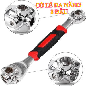 Cờ Lê Đa Năng 8 Đầu (8mm 10mm 11mm 13mm 14mm 16mm 17mm 19mm) Xoay 360 độ Thép CRV Cao Cấp