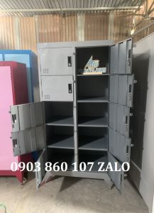 Tủ sắt văn phòng locker có khóa đựng đồ 10 ngăn giá rẻ số lượng lớn sẵn