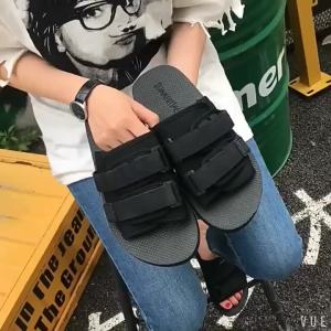 New Summer Couples Slippers Outdoor Non-Slip Vietnamese Beach Shoes Fashionable Outdoor Sandals Womens Flat Slide Sandals Mens Slide Sandals