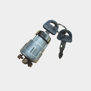 JK424 Car Ignition Starter Switch Universal 4 Position with 2 Key for Truck Tractor Forklift Agricultural Vehicle