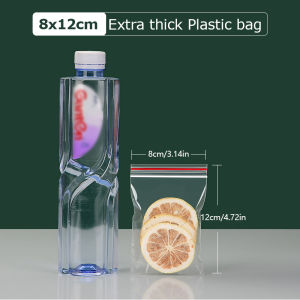 200Pcs Food Grade Plastic Zip Sealing Bags/Thicken PE Self Seal Multipurpose Packing Storage Pouches